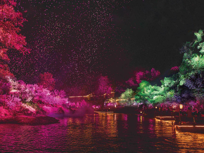 湖南常德桃花源夜游